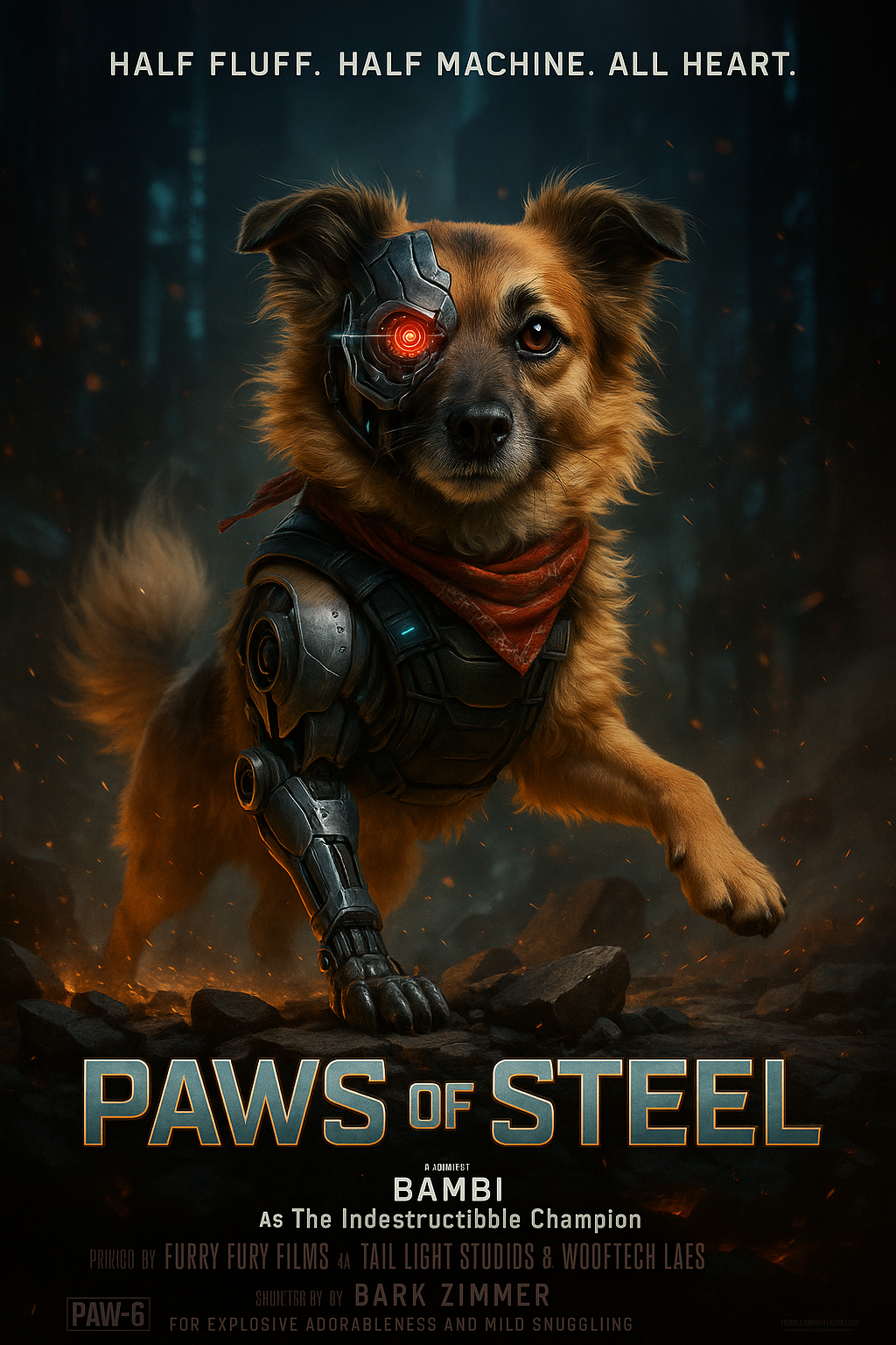 Paws of Steel Pixel Paws Pet Portraits