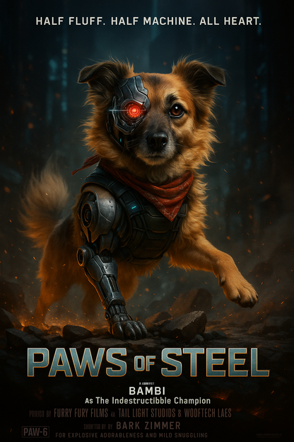 Paws of Steel Pixel Paws Pet Portraits