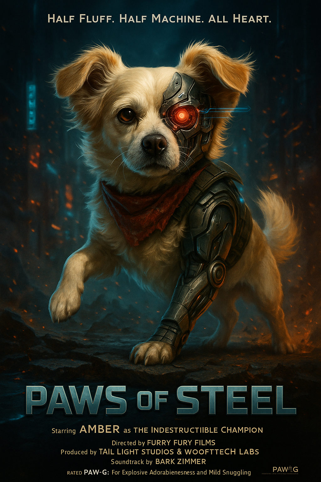 Paws of Steel Pixel Paws Pet Portraits
