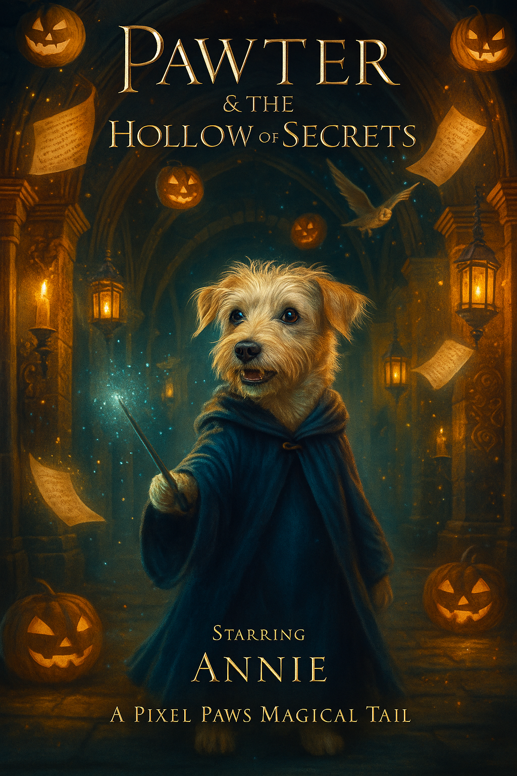 Pawter & The Hollow of Secrets Pixel Paws Pet Portraits