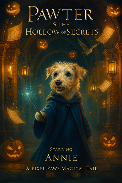 Pawter & The Hollow of Secrets Pixel Paws Pet Portraits