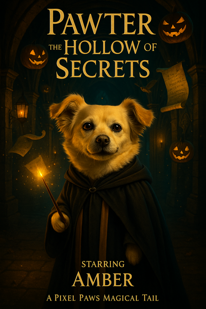 Pawter & The Hollow of Secrets Pixel Paws Pet Portraits