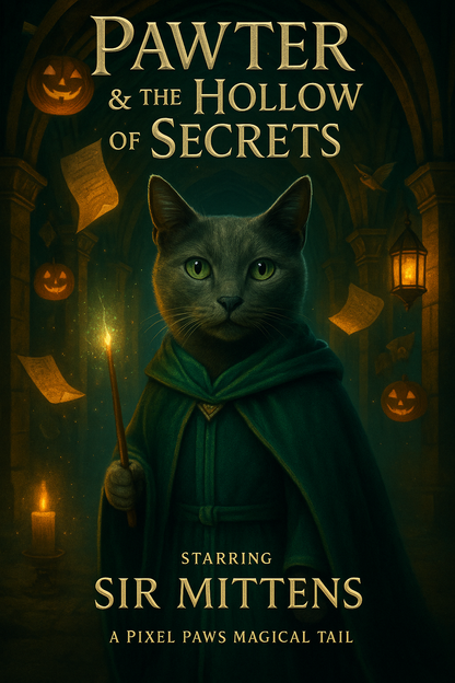 Pawter & The Hollow of Secrets Pixel Paws Pet Portraits