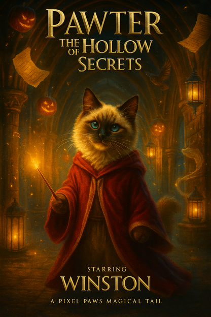 Pawter & The Hollow of Secrets Pixel Paws Pet Portraits