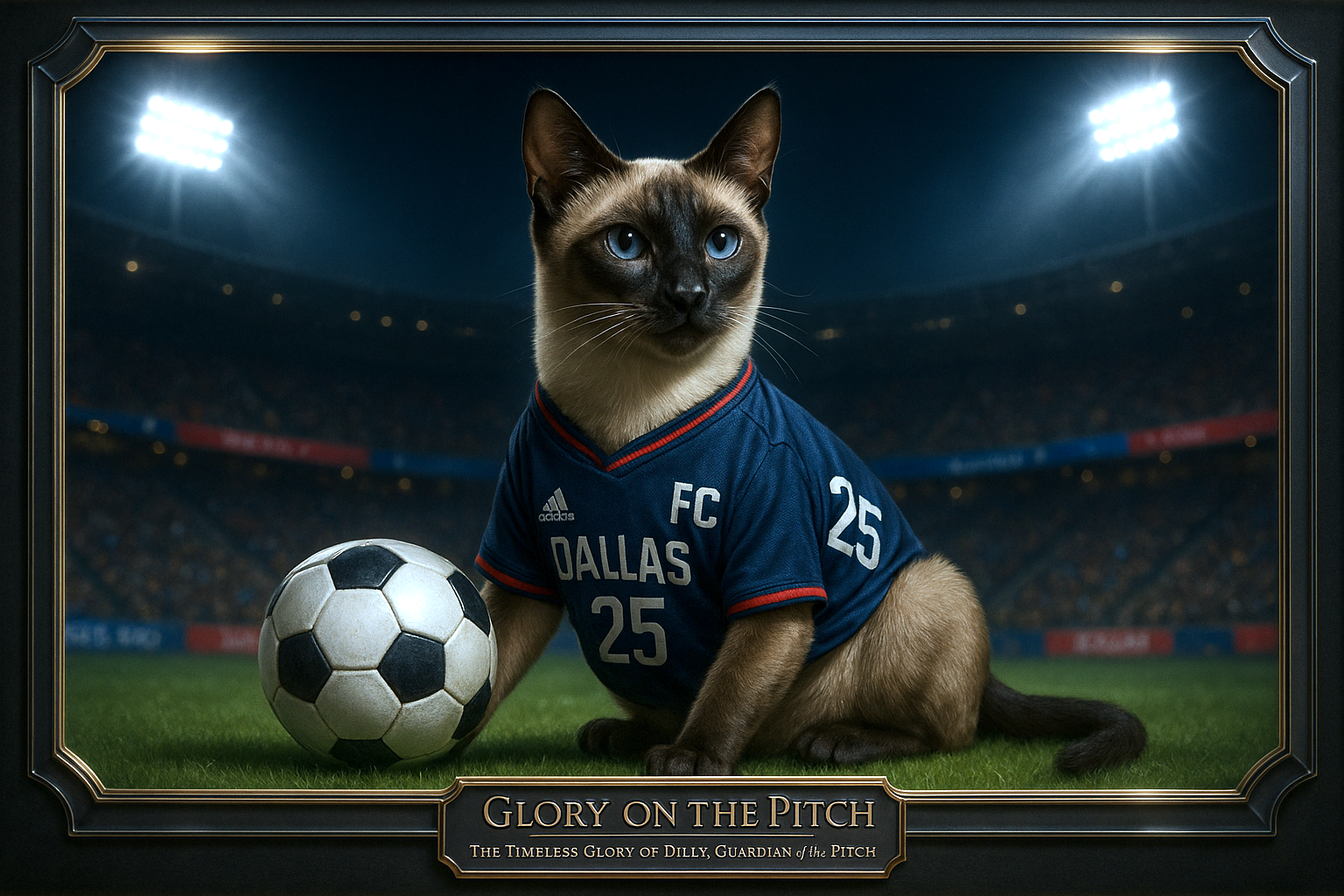 Glory on the Pitch Pixel Paws Pet Portraits