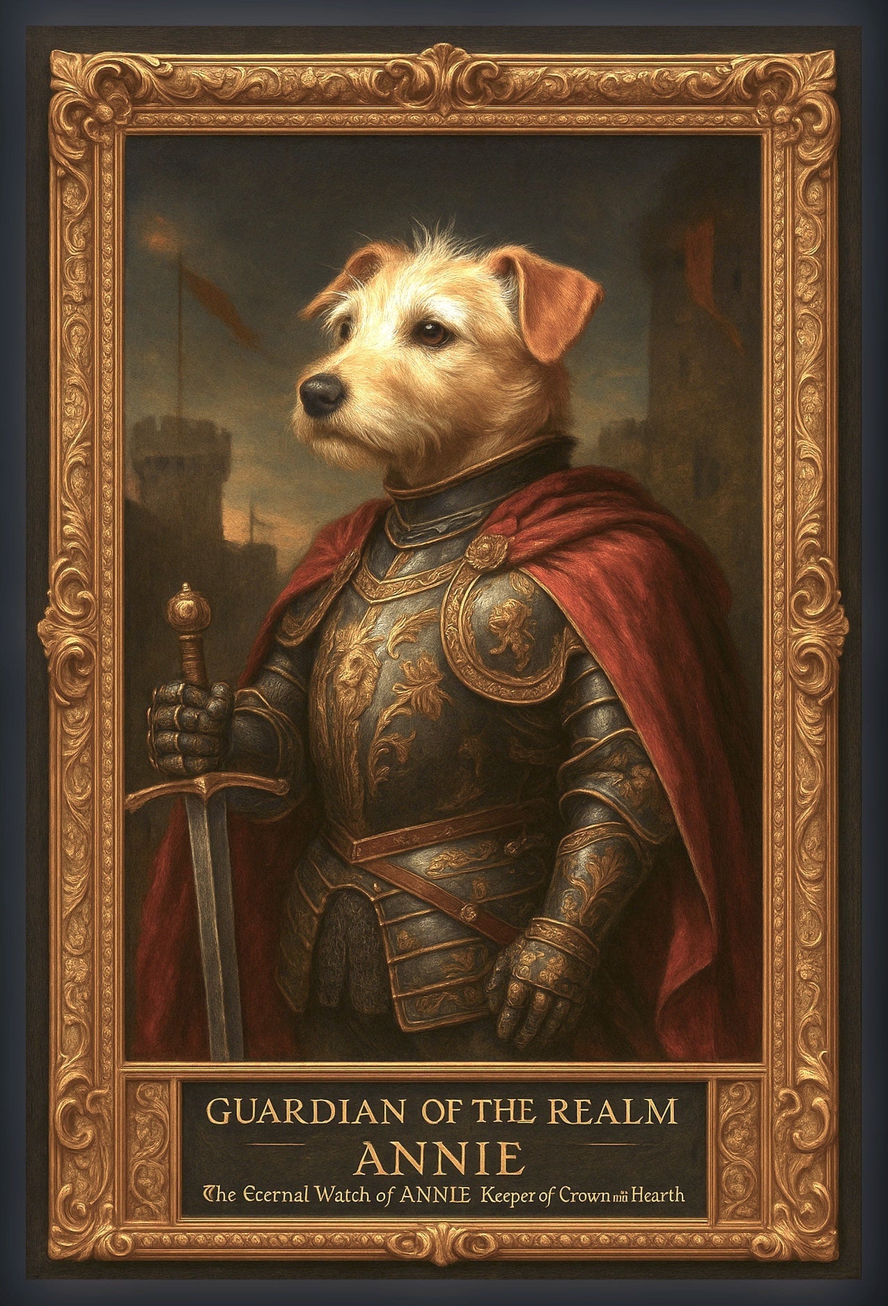 The Guardian of the Realm Pixel Paws Pet Portraits