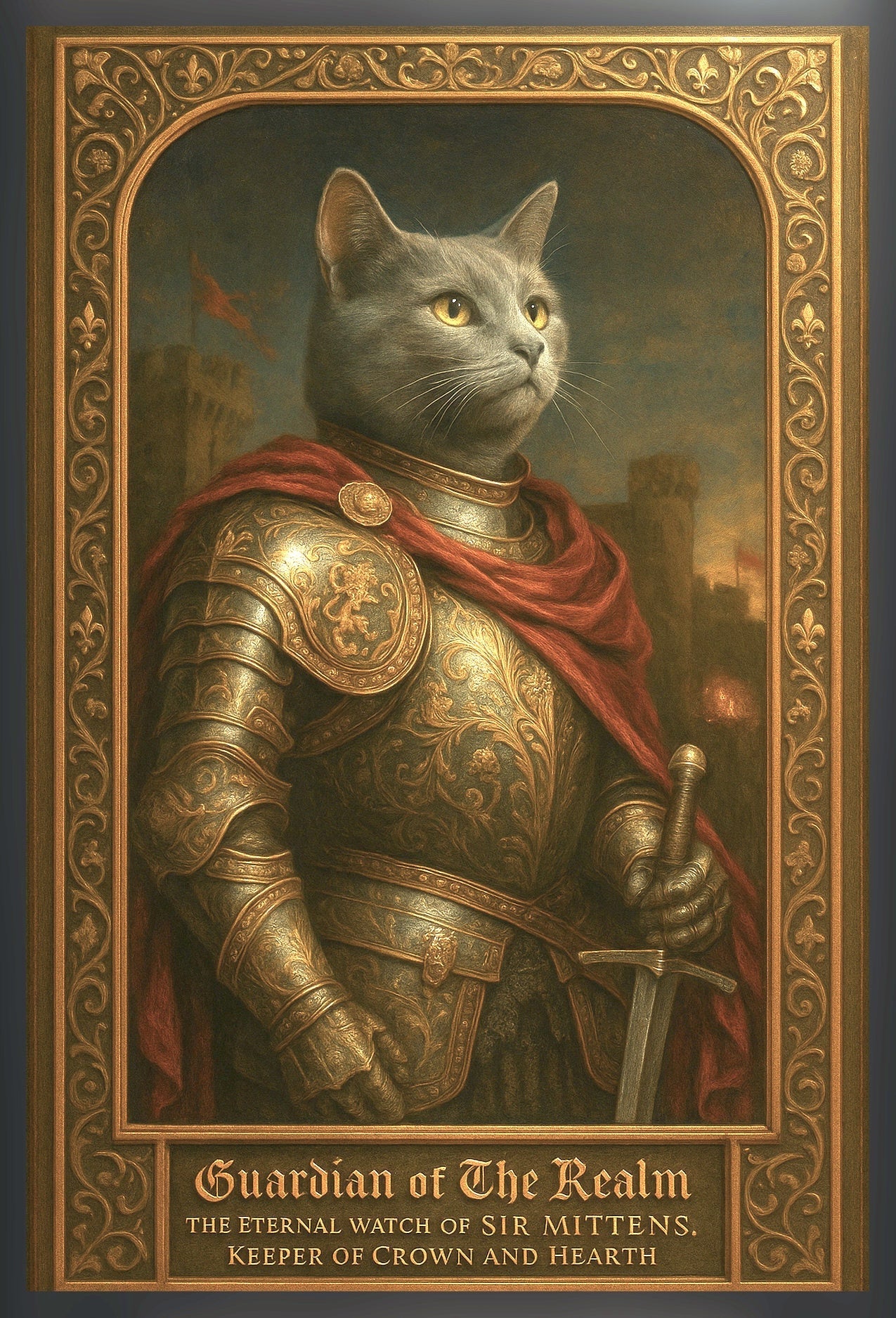 The Guardian of the Realm Pixel Paws Pet Portraits