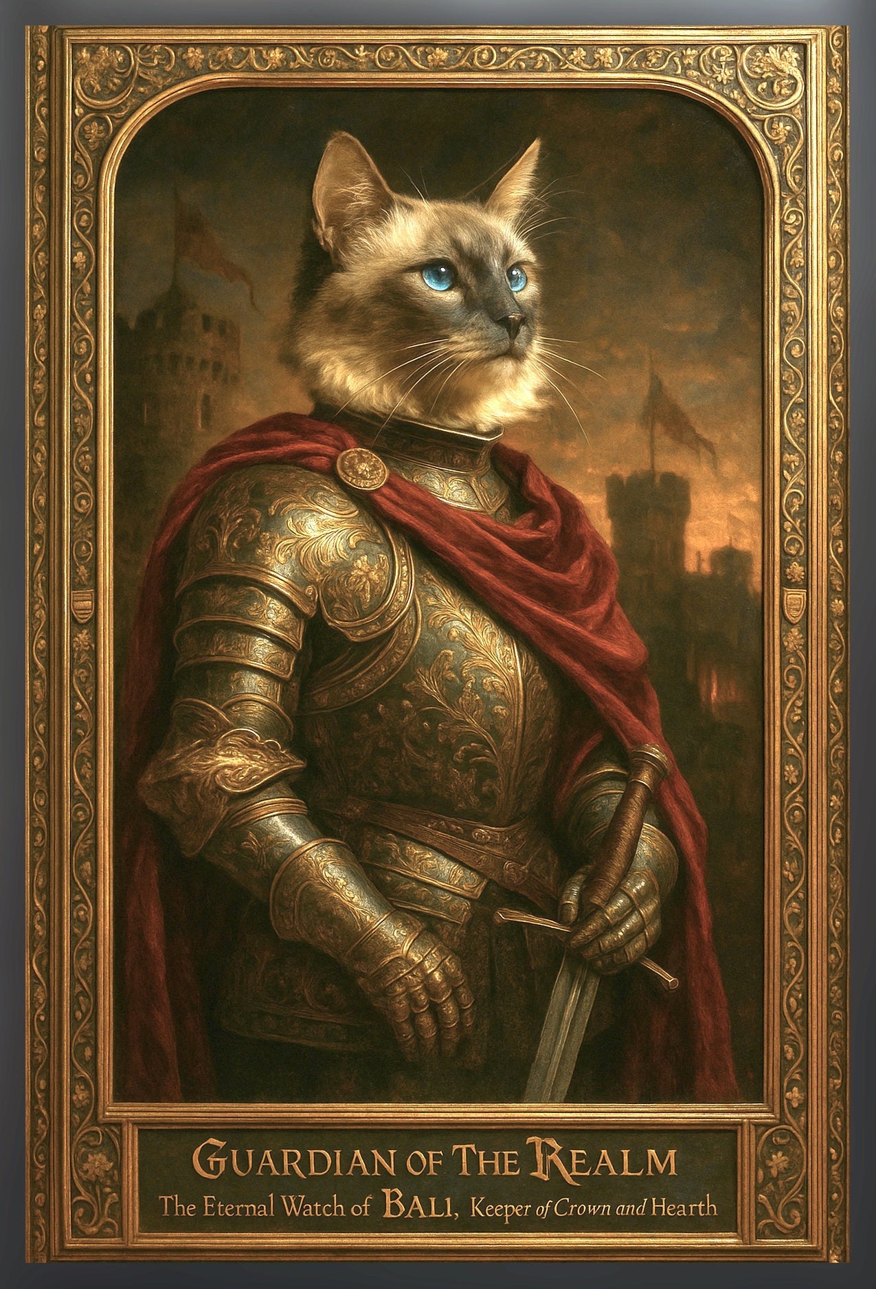 The Guardian of the Realm Pixel Paws Pet Portraits