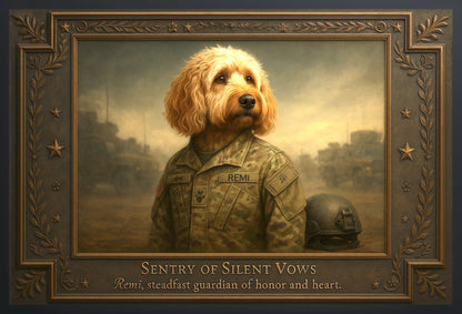 The Sentry of Silent Vows Pixel Paws Pet Portraits