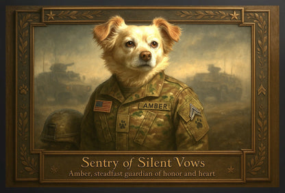 The Sentry of Silent Vows Pixel Paws Pet Portraits