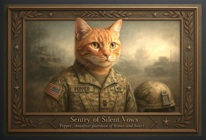 The Sentry of Silent Vows Pixel Paws Pet Portraits