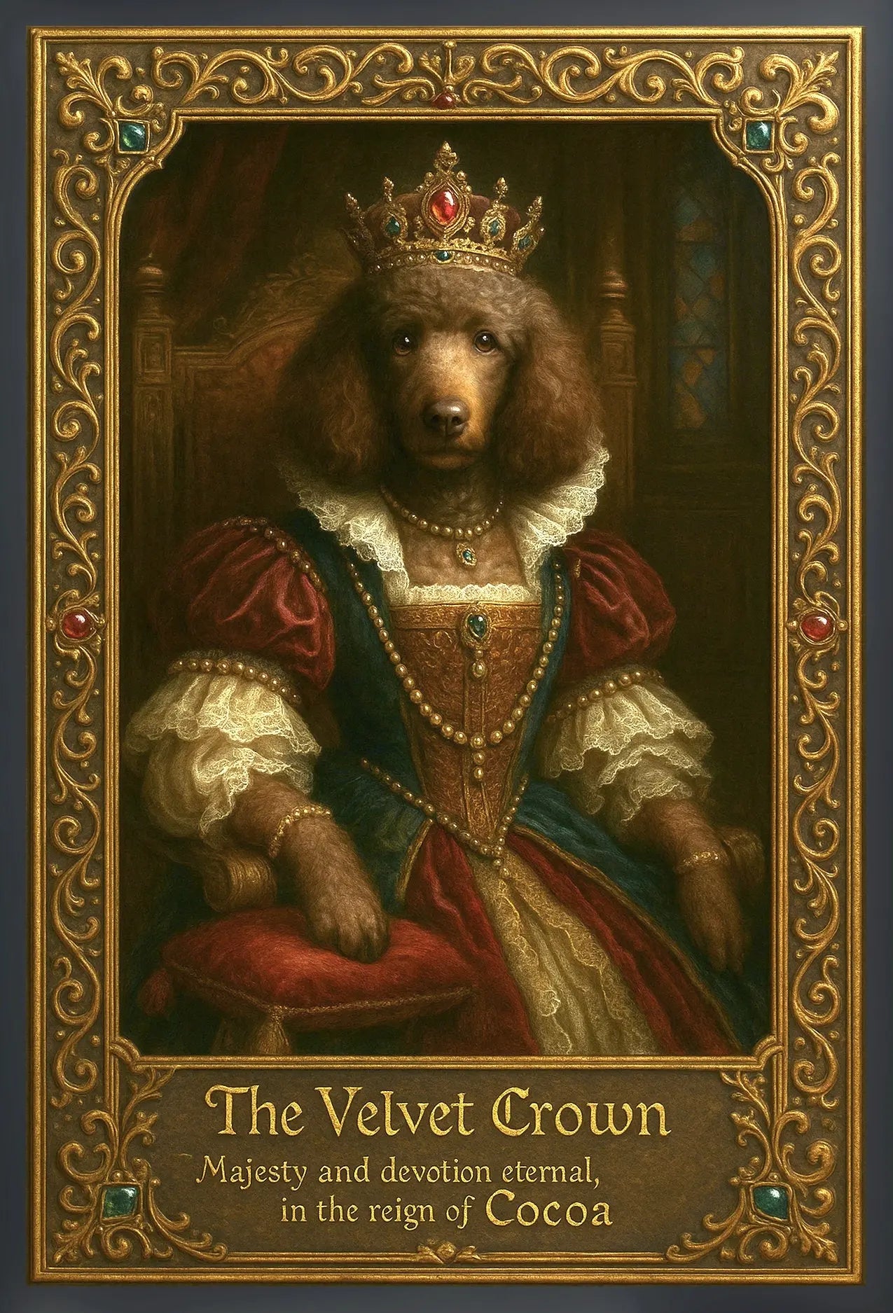 The Velvet Crown Pixel Paws Pet Portraits