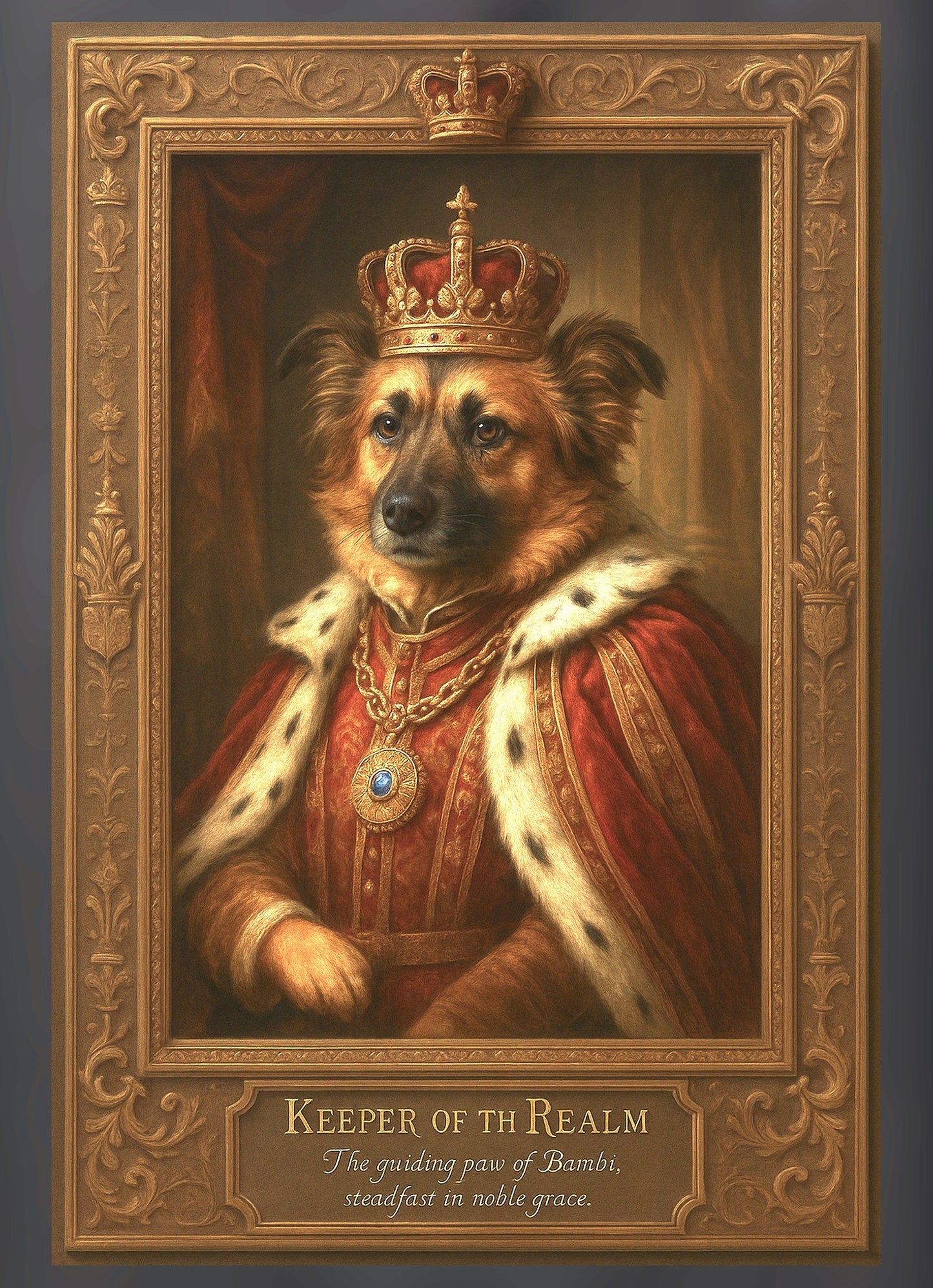 The Keeper of the Realm Pixel Paws Pet Portraits