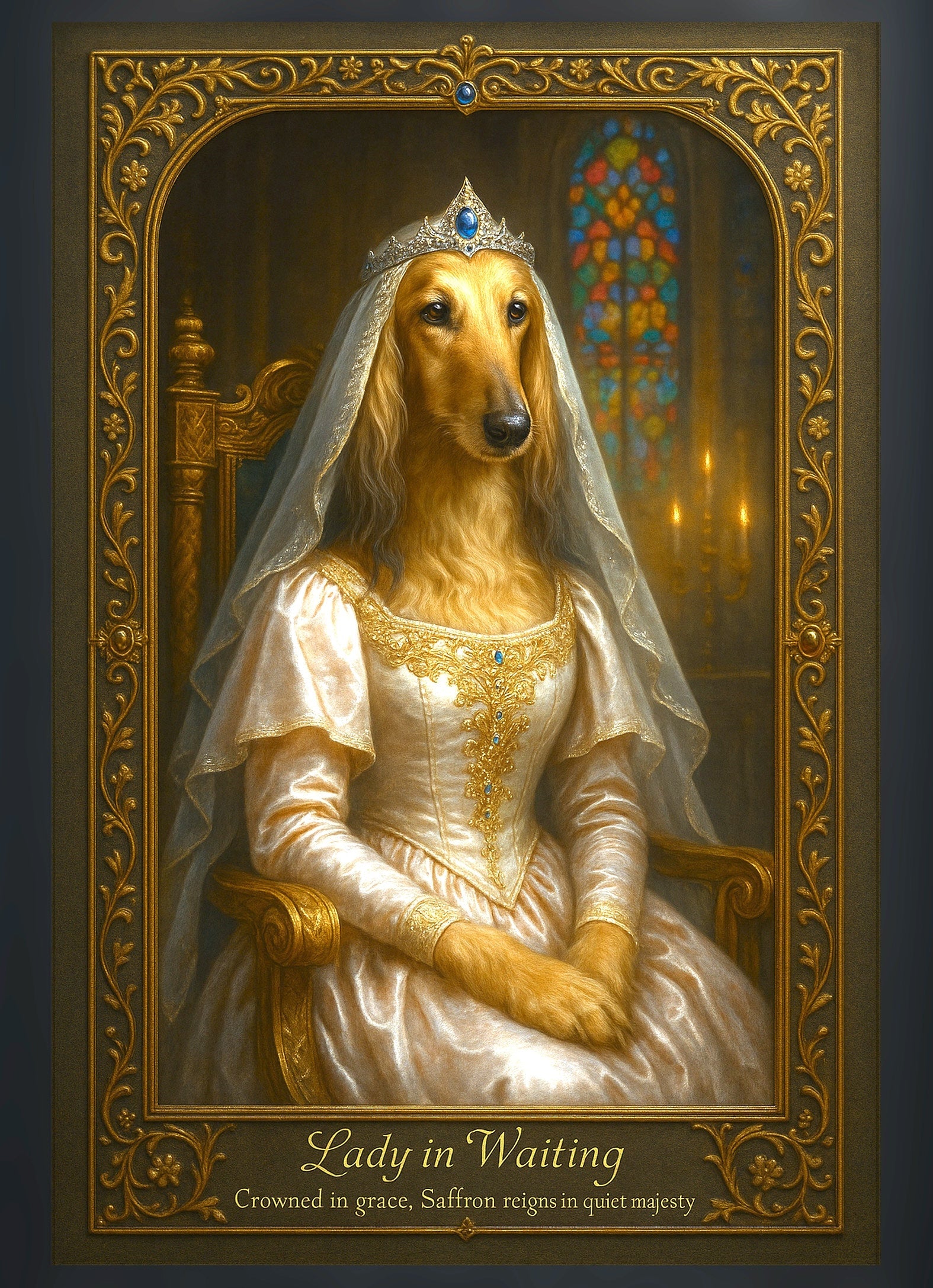 Lady In Waiting Pixel Paws Pet Portraits