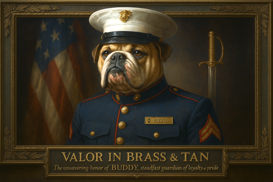 Valor in Tan & Brass Pixel Paws Pet Portraits