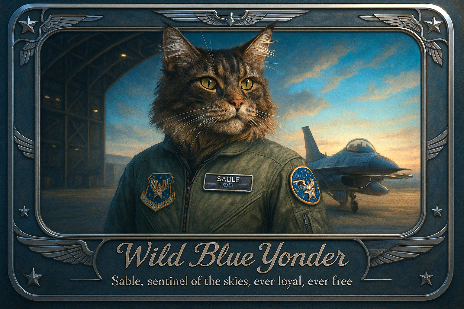Wild Blue Yonder Pixel Paws Pet Portraits